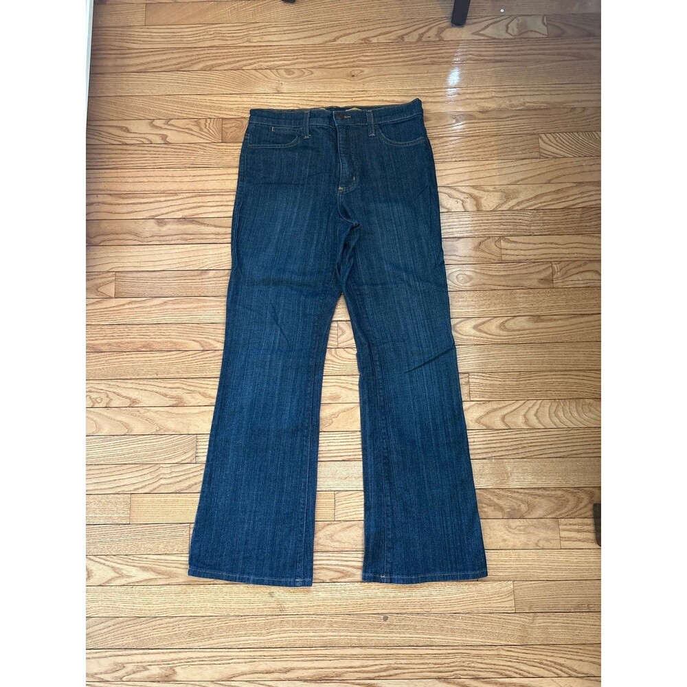 Medium wash boot cut jeans pockets tummy tuck mom flare denim casual vintage new